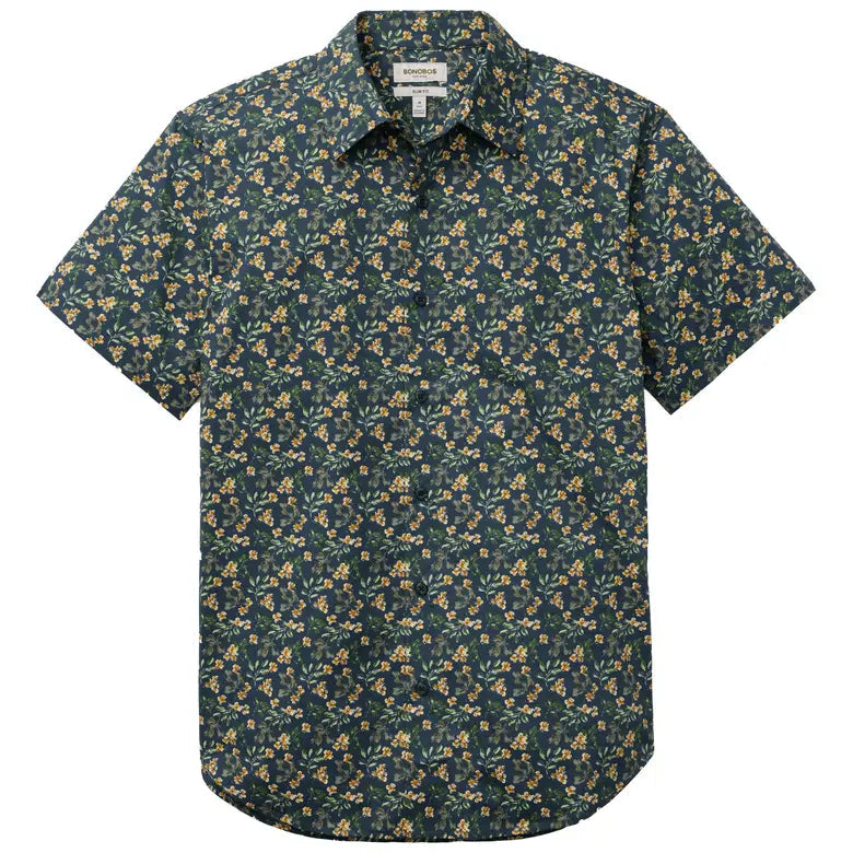 Bonobos Riviera Shirt - Navy Daylight Floral