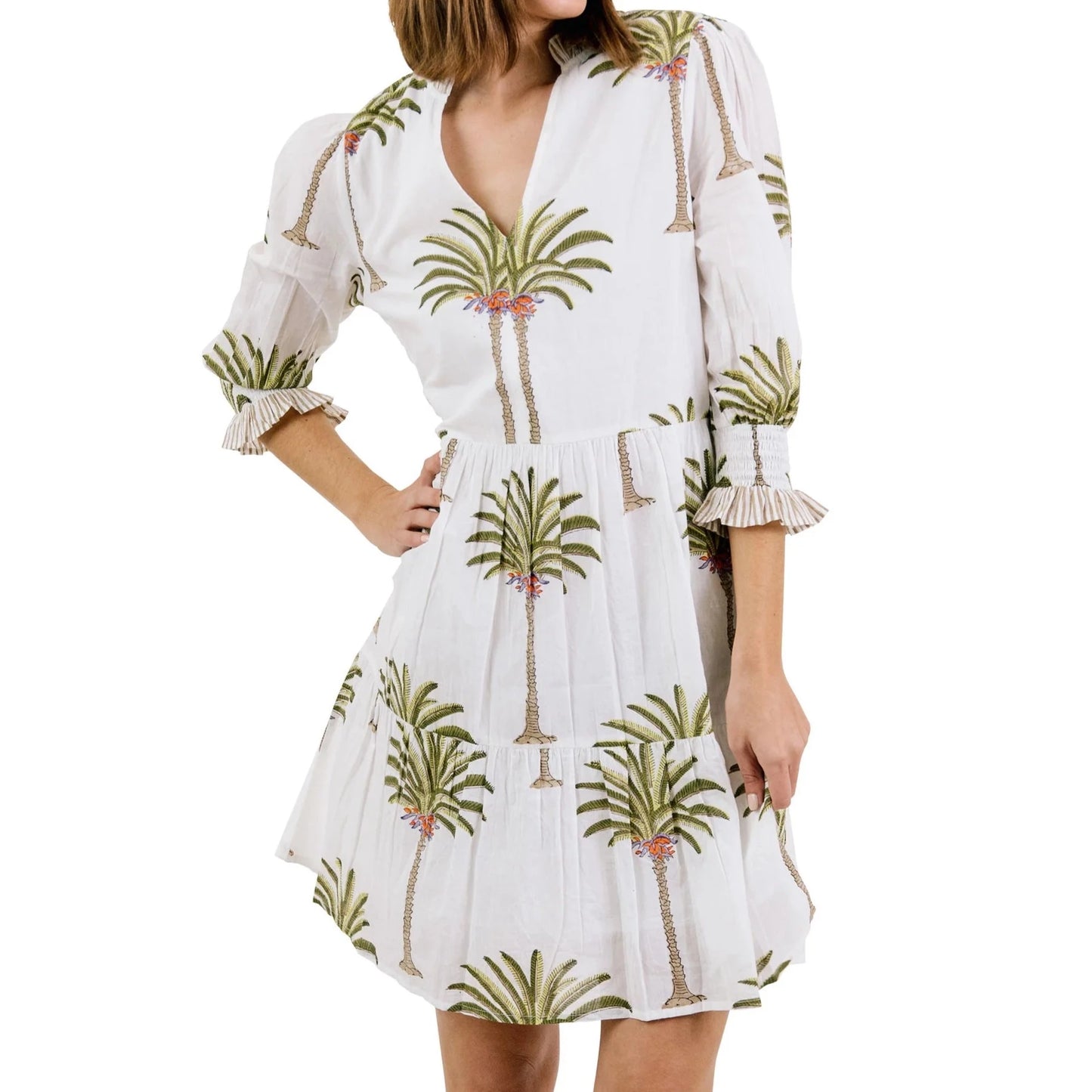 Charleston Shoe Co. Alexis Dress - White Palm