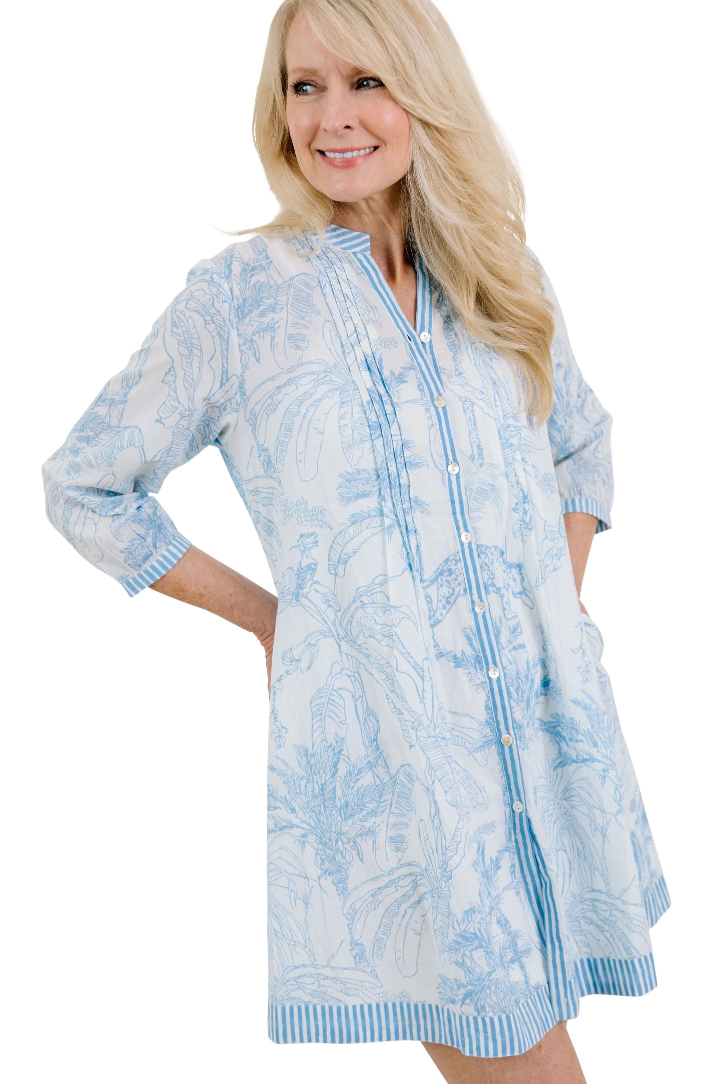Charleston Shoe Co. Lyla Dress - Blue Tropics