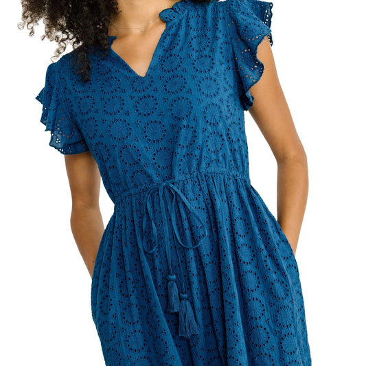 Charleston Shoe Co. Aubrey Dress - Blue Eyelet