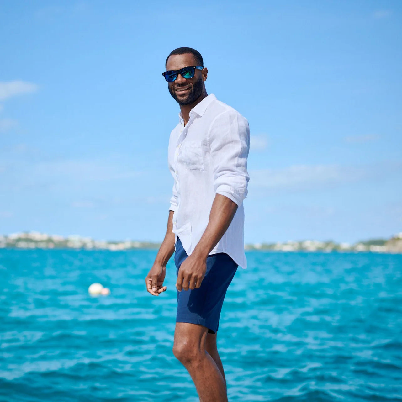 Men's Five-Star Stretch Bermudas - Royal Navy Dockyard