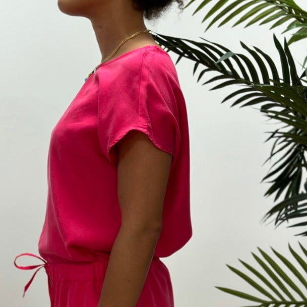 Women's Tencel Luxury Lounge Top - Prickly Pear