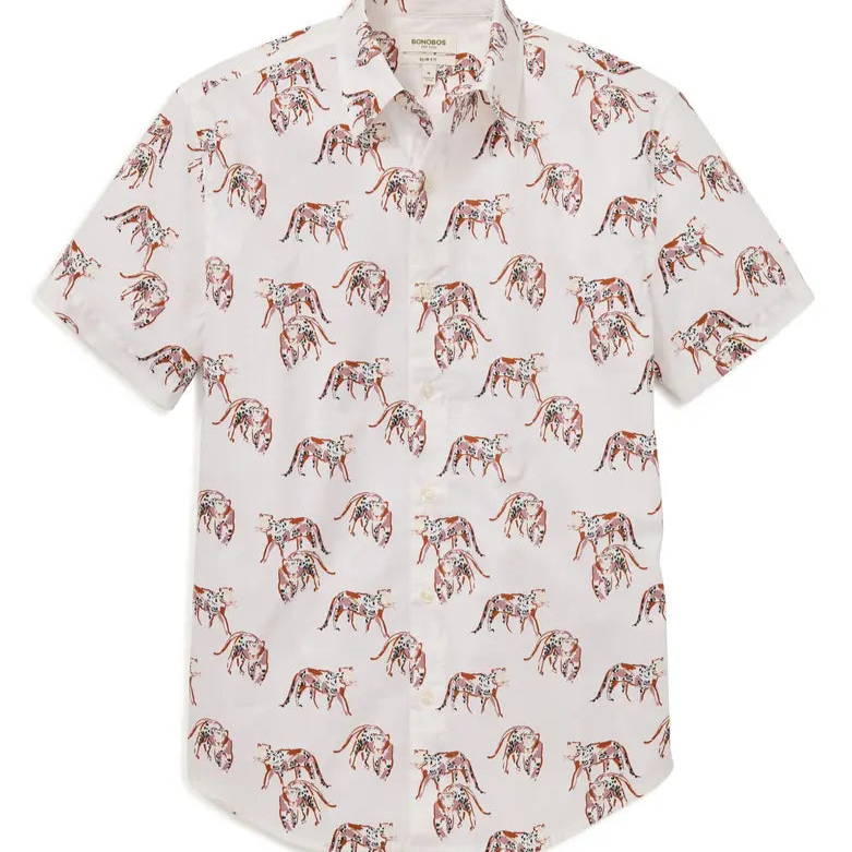 Bonobos Riviera Shirt - Charlie Cheetah