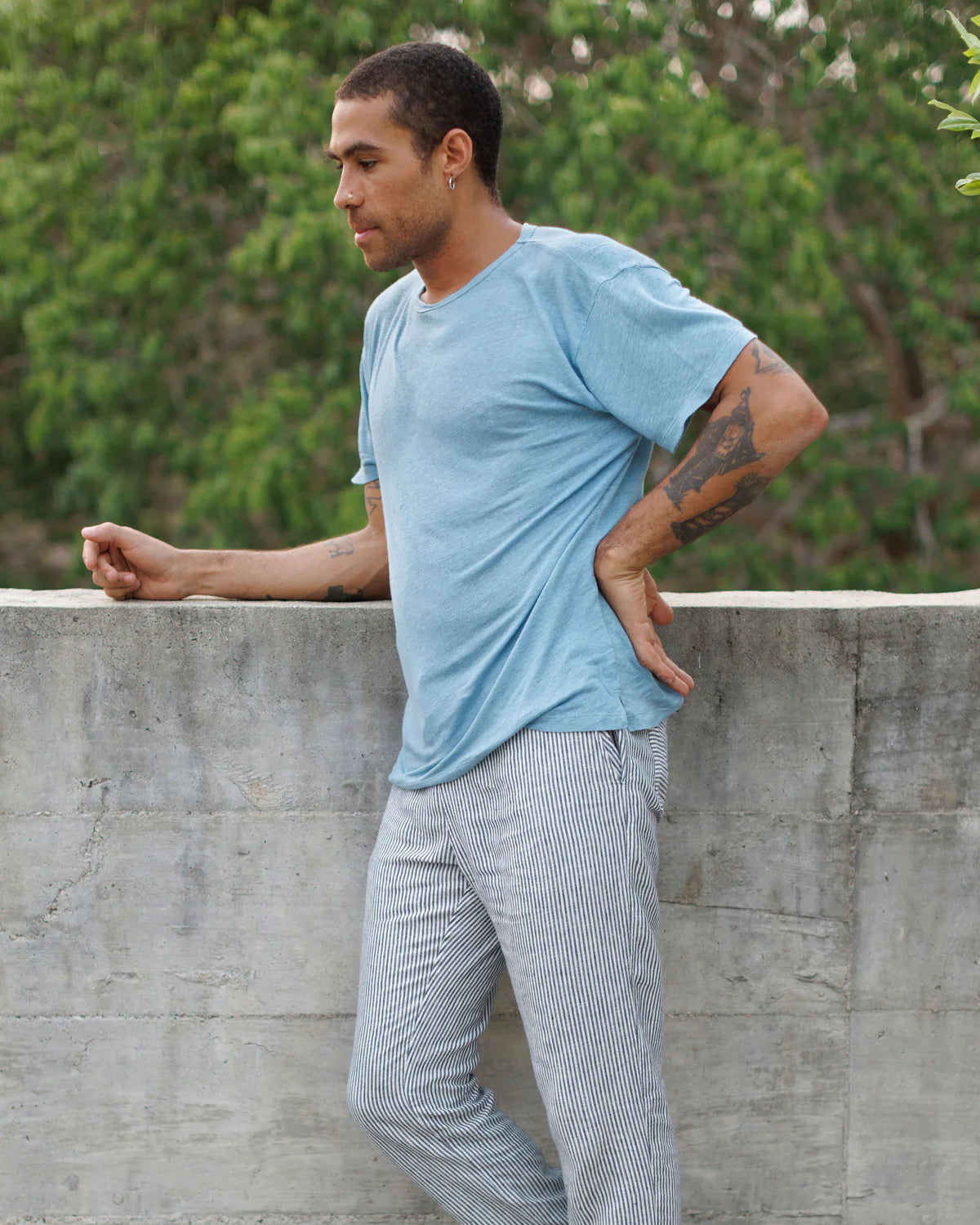 Alex Crane Sun Tee - Indigo