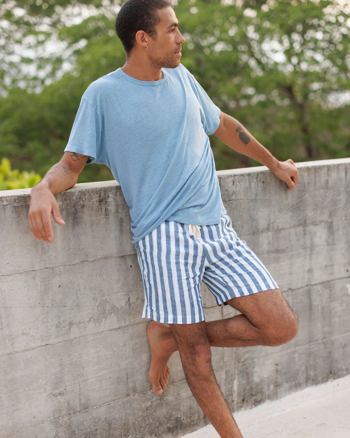 Alex Crane Sun Tee - Indigo