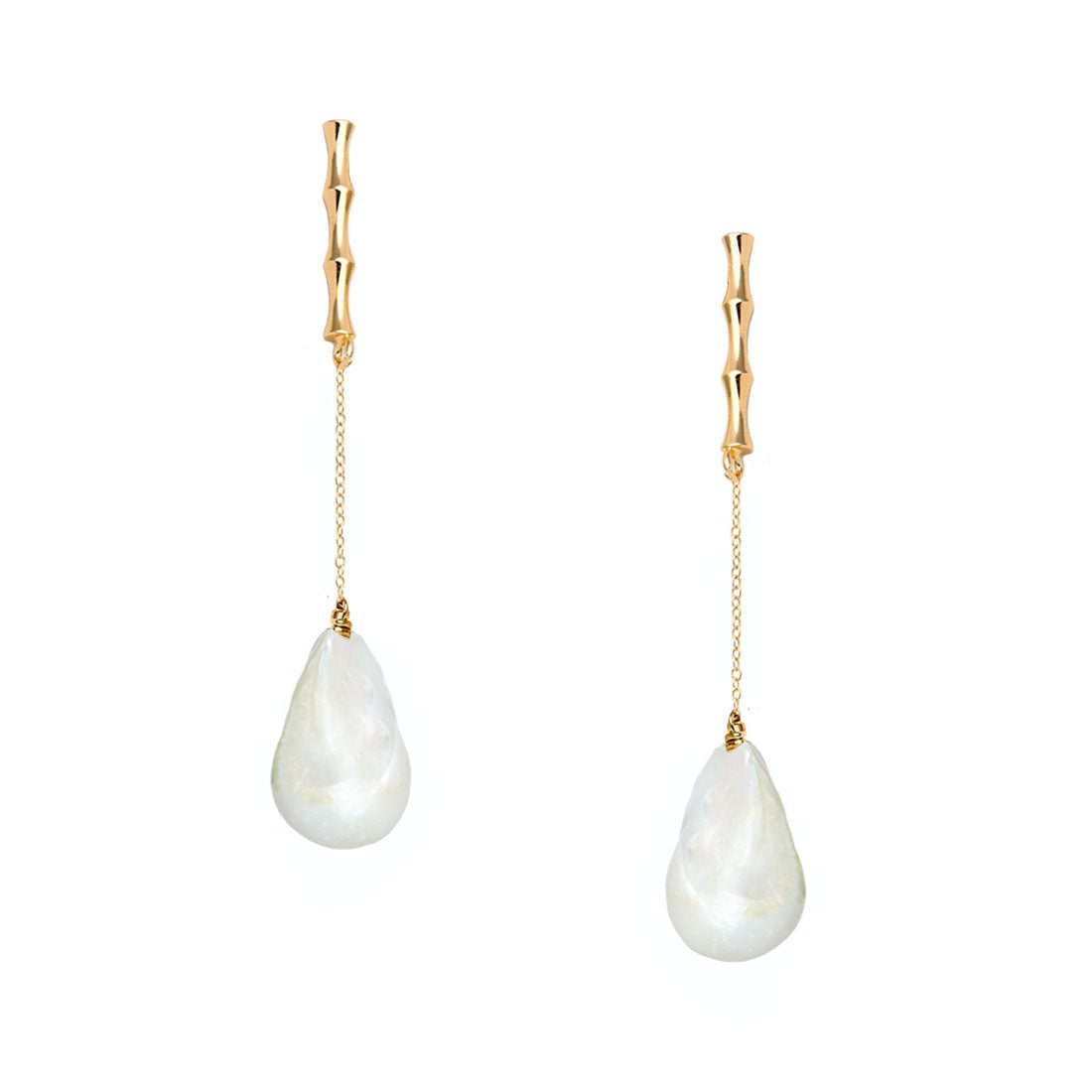Adriana Pappas - Bamboo Drop Earrings