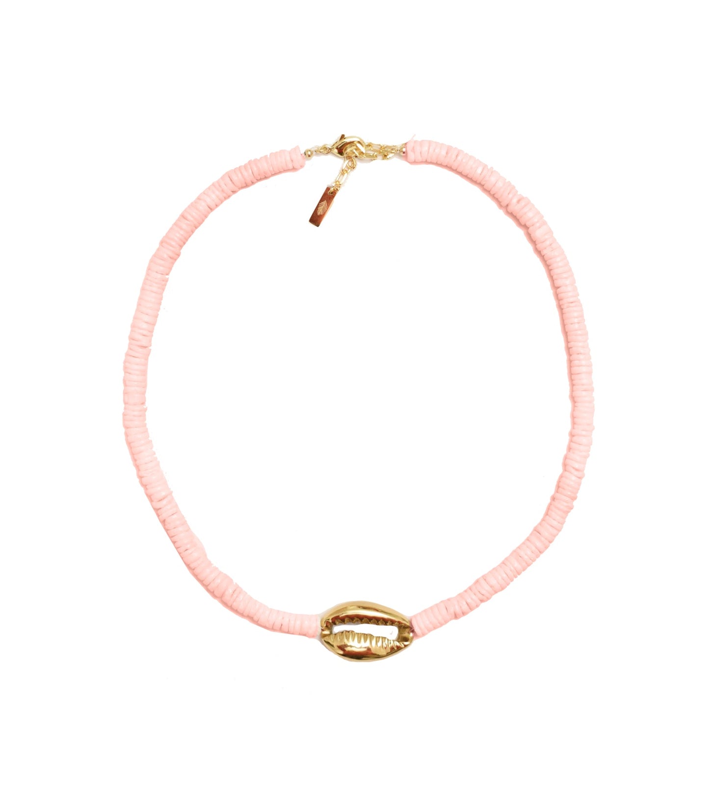 Adriana Pappas - Heishi Gold Shell Necklace