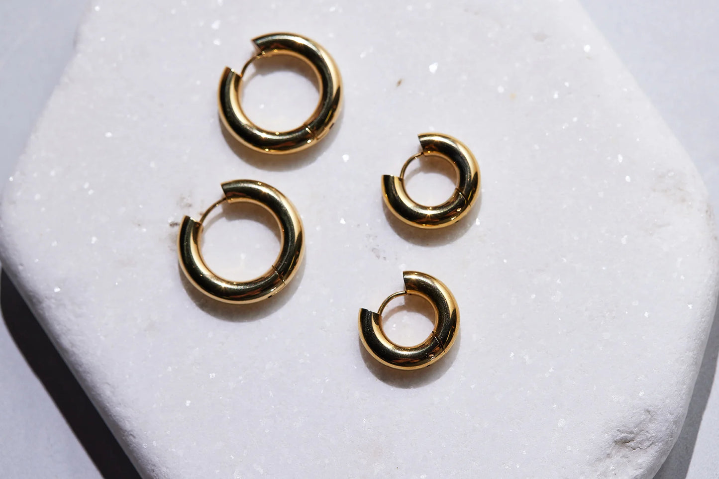 Adriana Pappas - Huggie Gold Filled Hoops