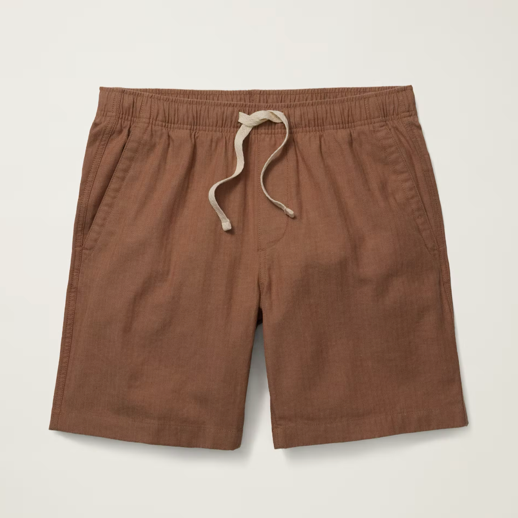 Bonobos Nomad Short - Russet Herringbone