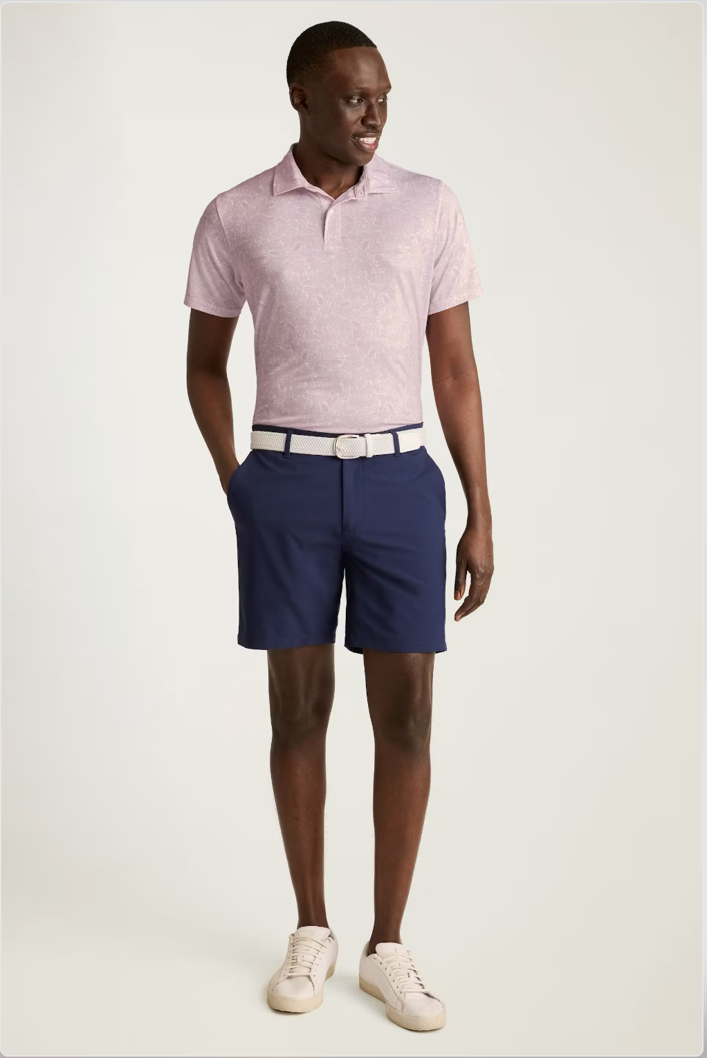 Bonobos Performance Polo - Pink Tropical Tigers