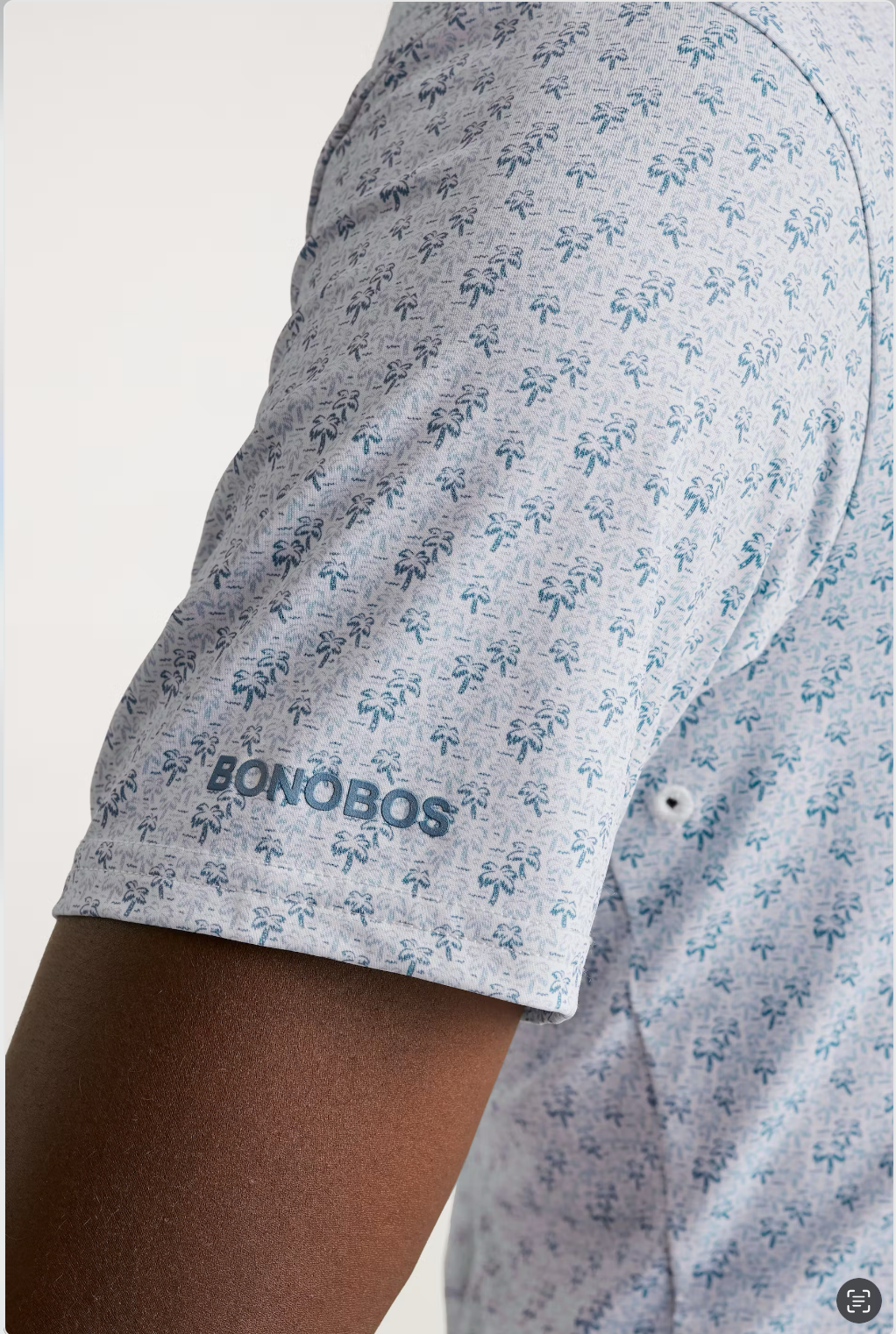 Bonobos Performance Polo - White Palm Trees