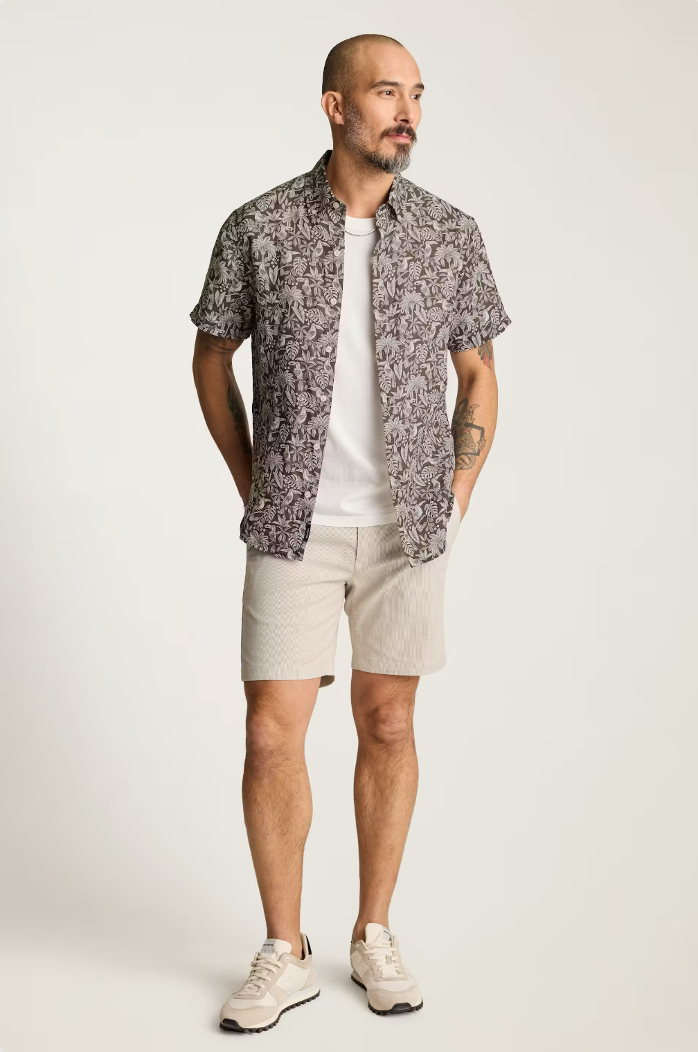 Bonobos Riviera Linen Shirt - Black Toucan