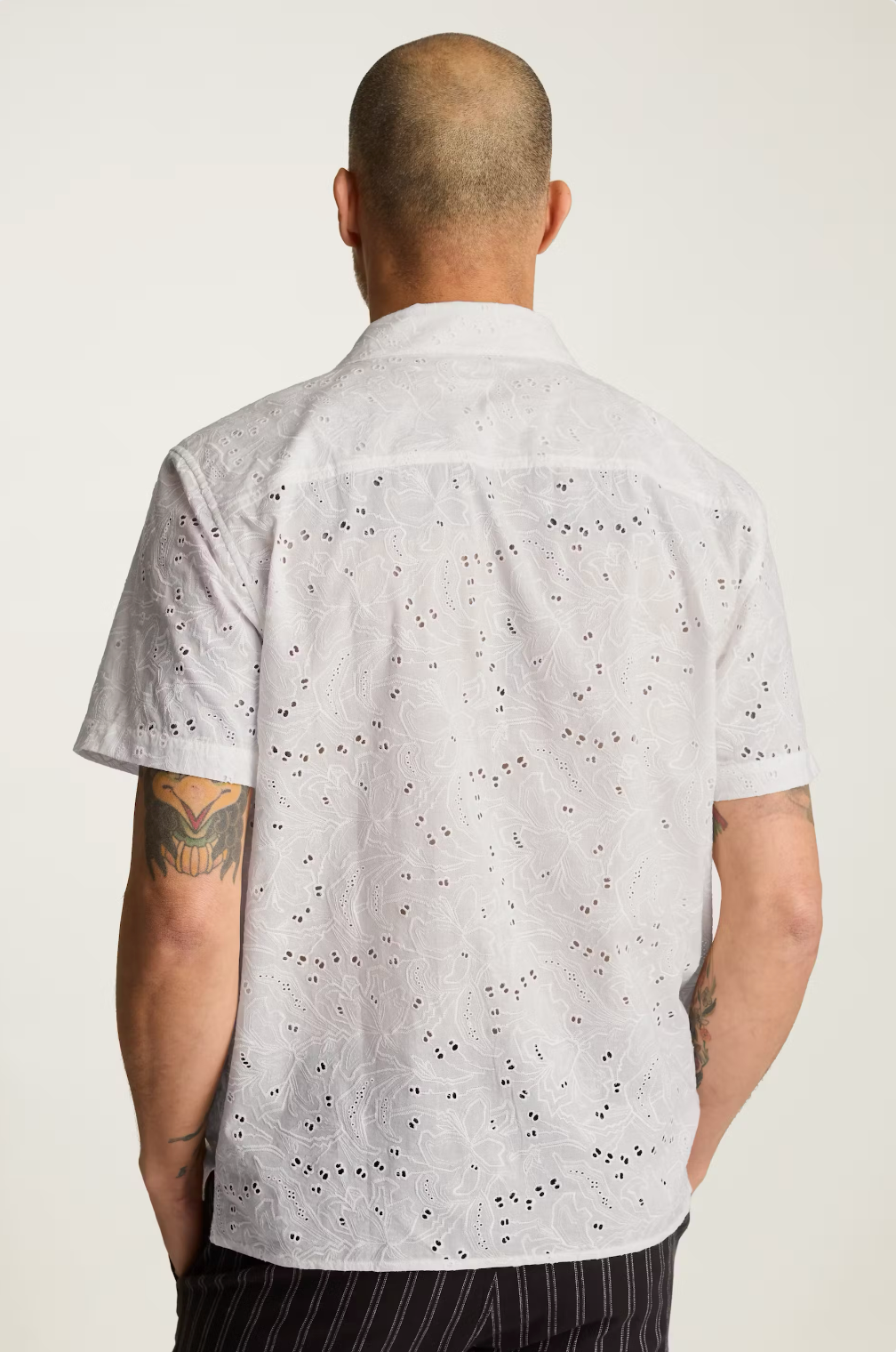 Bonobos Riviera Shirt - White Floral Eyelet