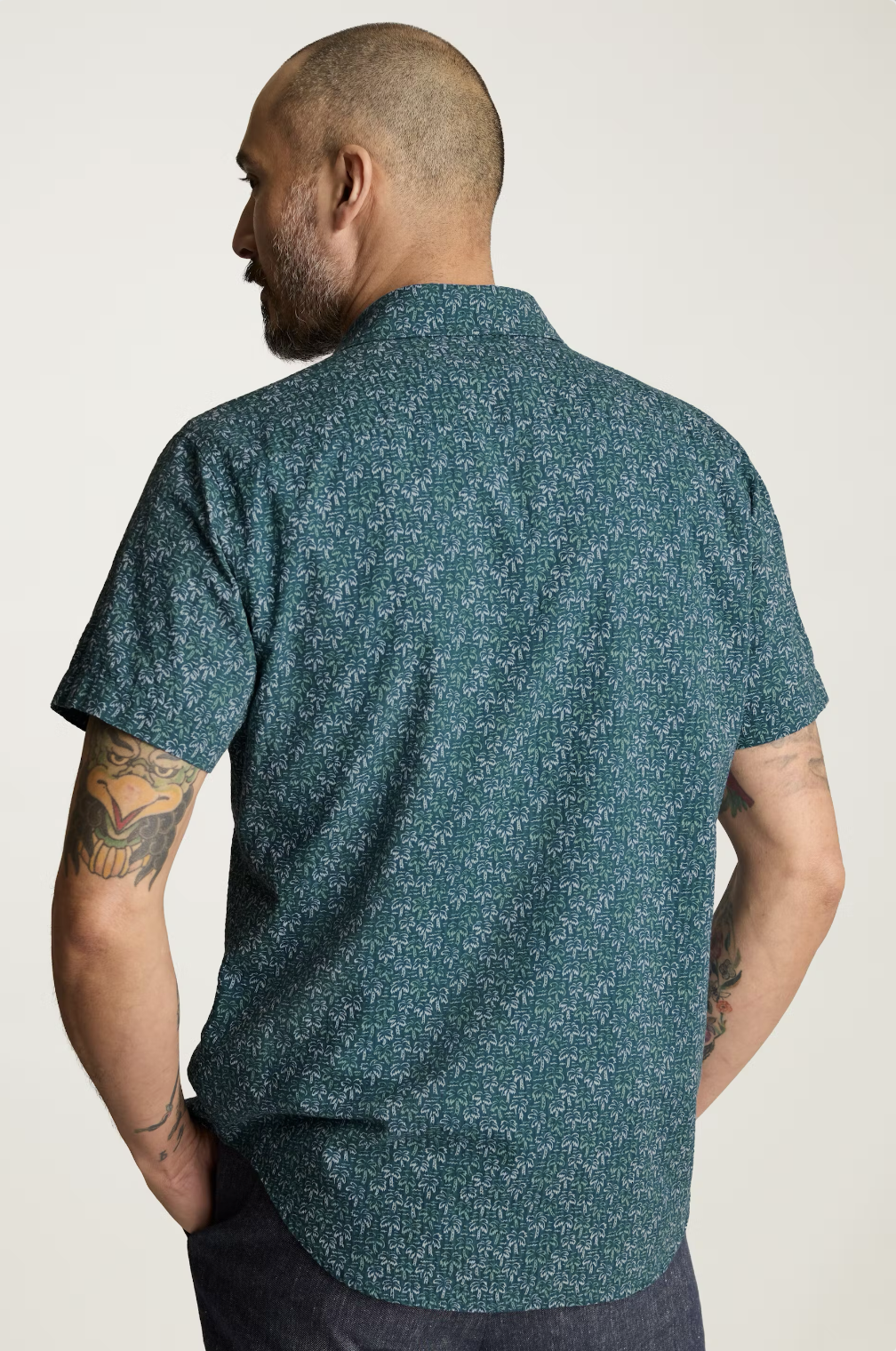 Bonobos Riviera Shirt - Navy Leon Palms