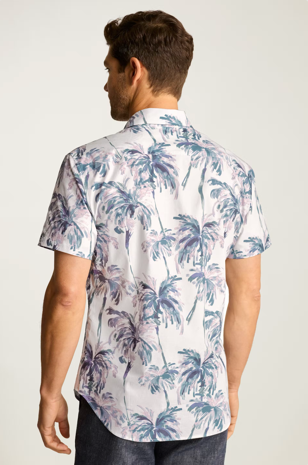 Bonobos Riviera Shirt - White Multi Palms
