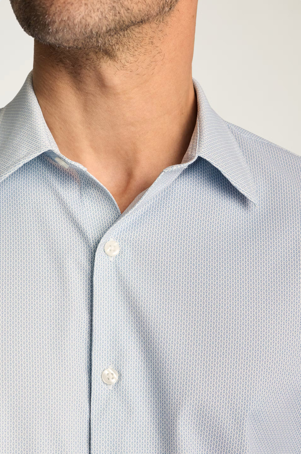 Bonobos Tech Shirt - Dusty Blue Geo