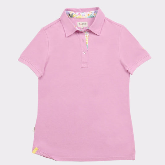 Women's Cotton Polo - Wild Banana Orchid