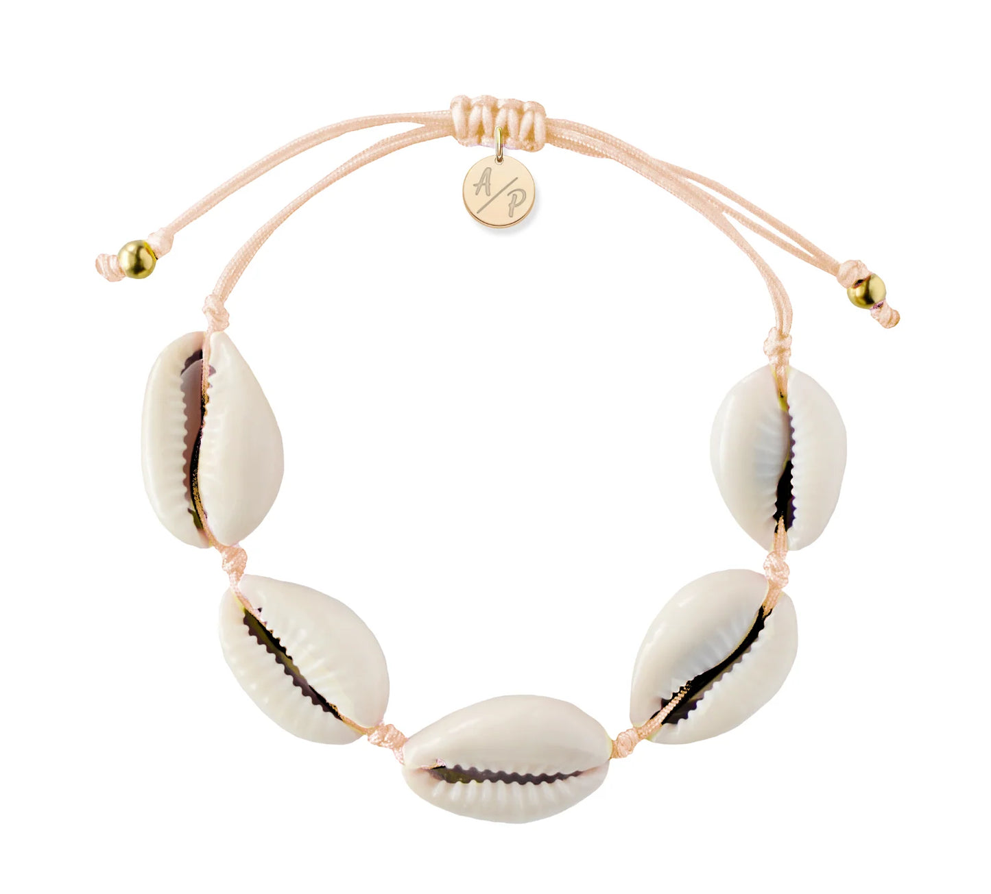 Adriana Pappas - Natural Shell Bracelet On Color Cord