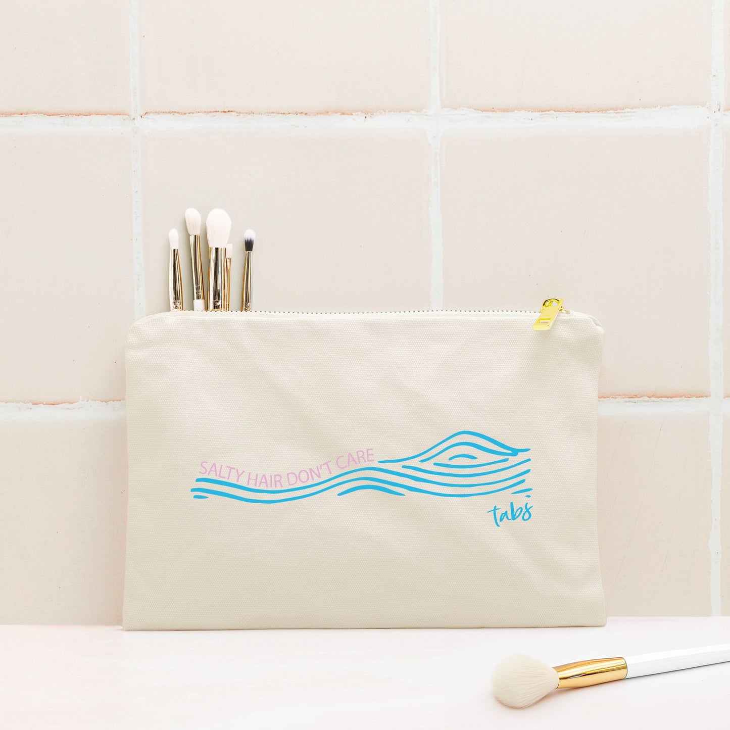 TABS Canvas Clutch - Salty Hair