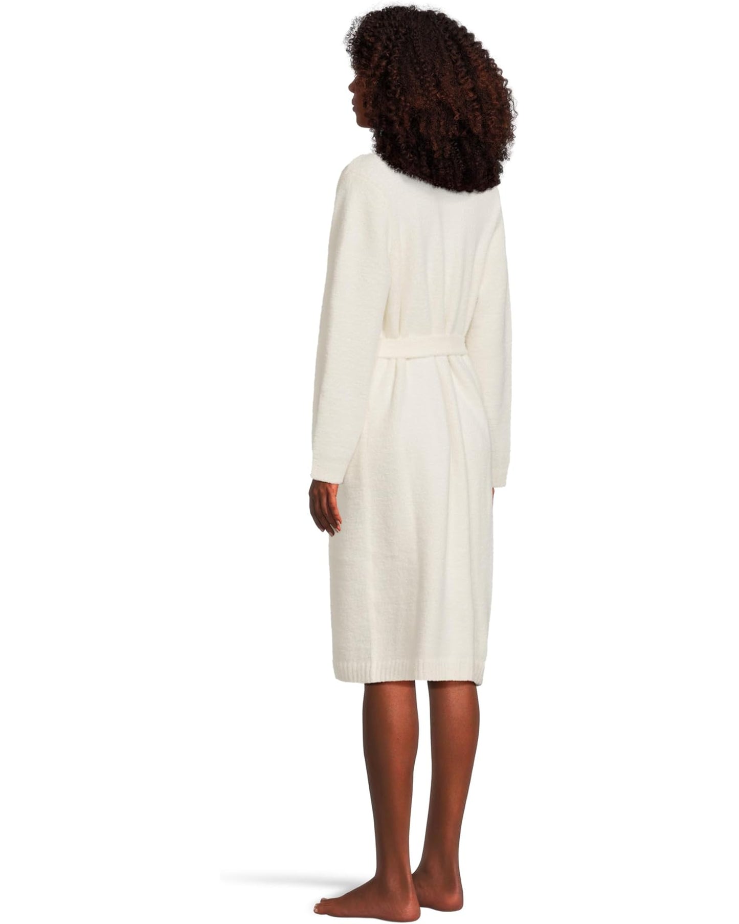 Barefoot Dreams CozyChic Luxe Robe With Rib - Pearl