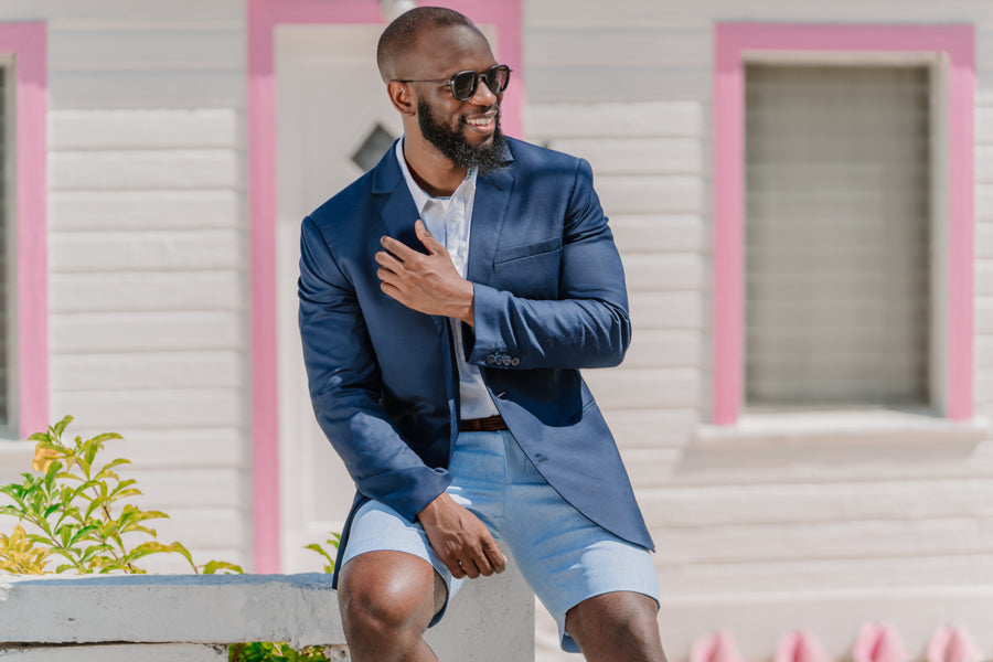 Load video: a blazer made for the islands! made from bamboo and marino wool the shoreby blazer is naturally cooling, and anti-microbial. this blazer will definitely help you beat the heat in style.