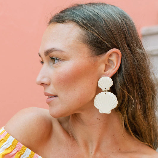 Sunshine Tienda - Double Seashell Dangles