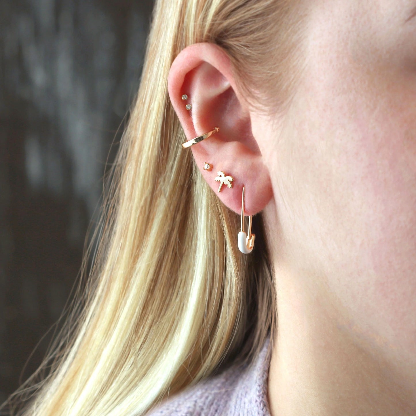 Kris Nations - Gold Palm trees Earrings