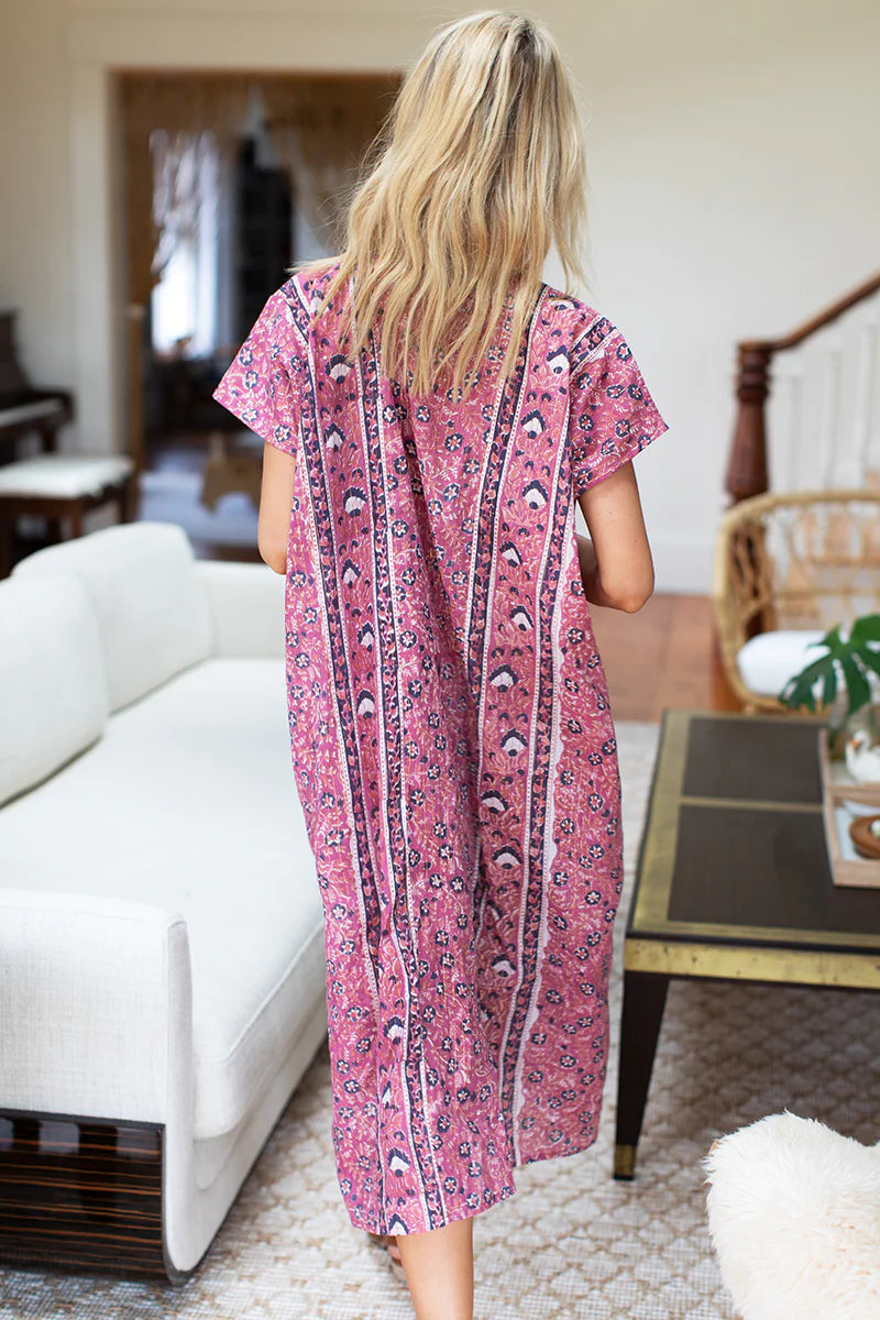 Emerson Fry - Francina Caftan: Rose Lurex