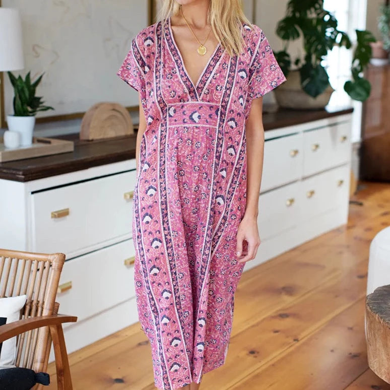 Emerson Fry - Francina Caftan: Rose Lurex