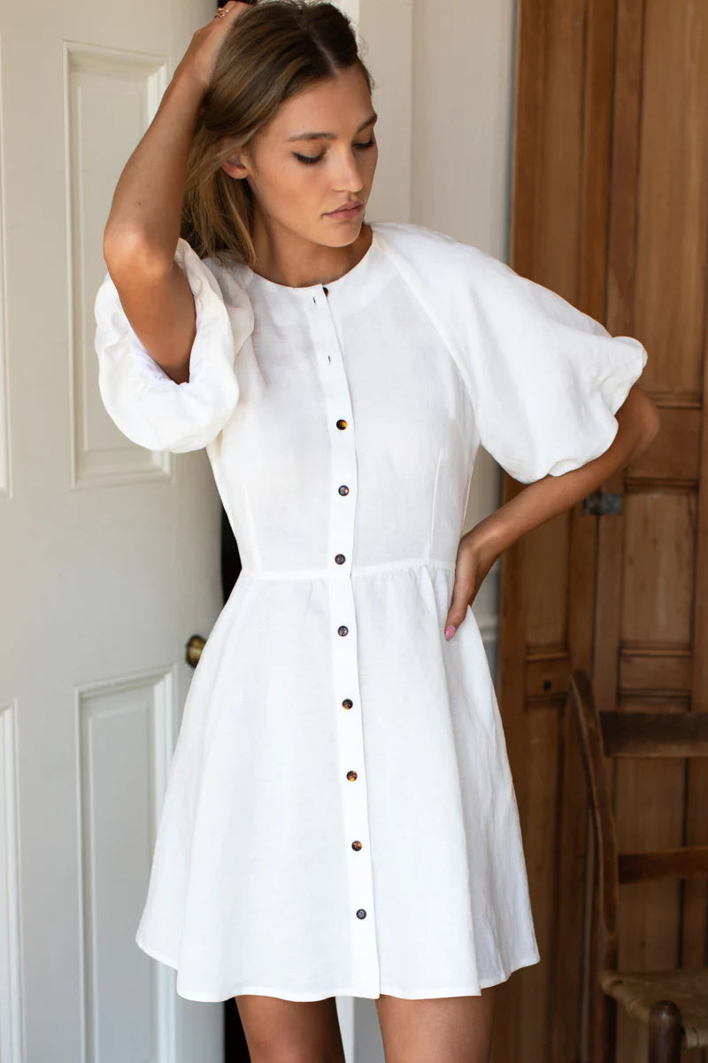 Emerson Fry Bastille Short Dress - Star White