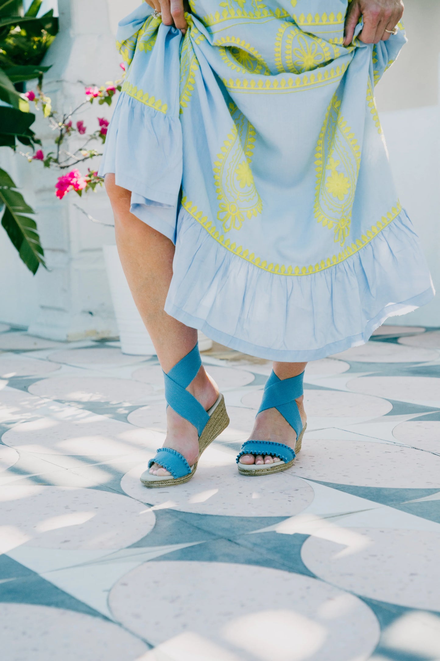 Charleston Shoe Co. Carolina - Cornflower Ruffle