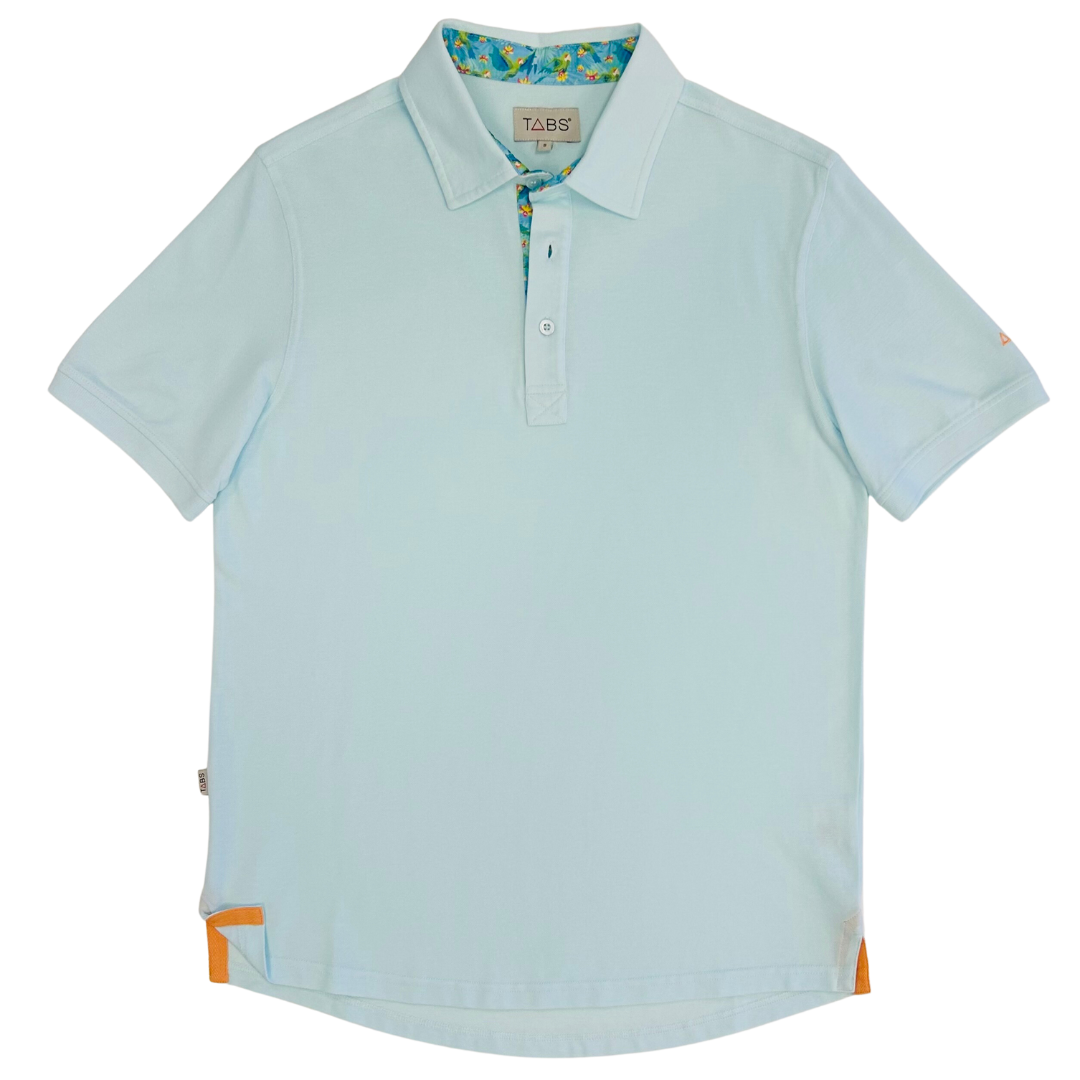 Men's Cotton Polo - Glass Calm
