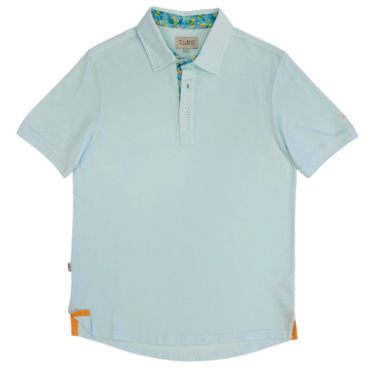 Men's Cotton Polo - Glass Calm