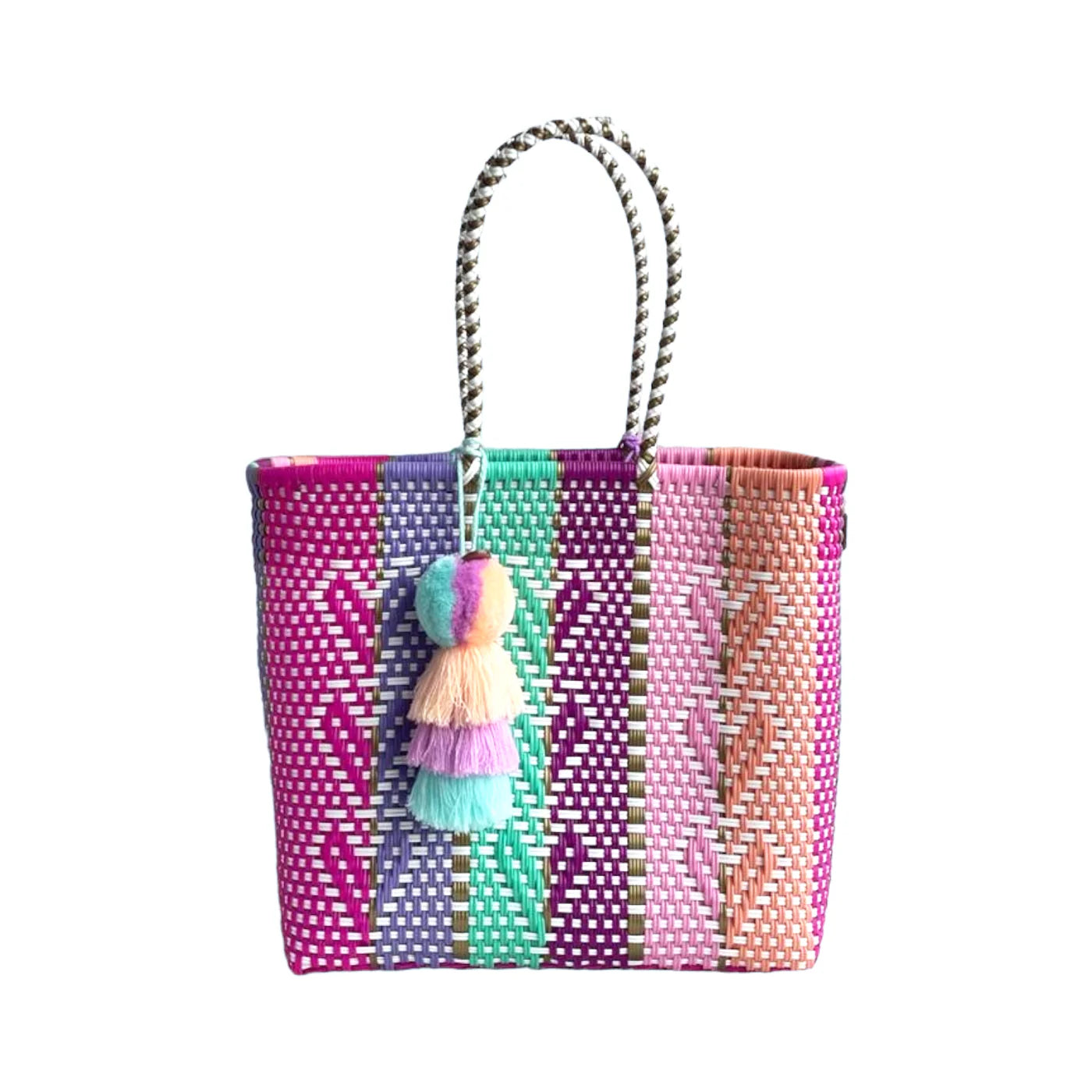 Squeeze De Citron Large Tote - Heart Reflection Multicolor