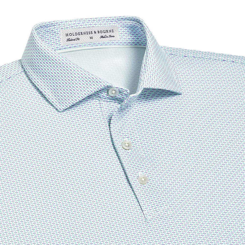 Holderness & Bourne - The Davis Shirt: Abaco & Lavender