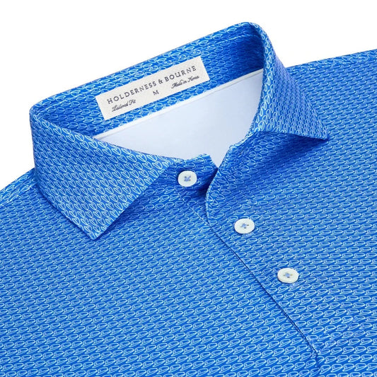 Holderness & Bourne - The Frame Shirt: Marlin Blue & White