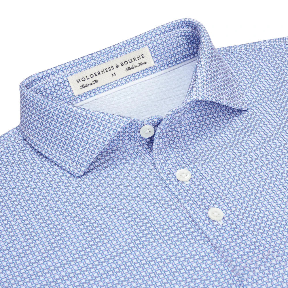 Holderness & Bourne - The Hawthorne Shirt: Scotch Pink & Marlin Blue