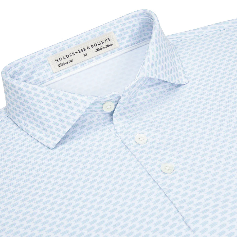 Holderness & Bourne - The Wilcox Shirt: Abaco & Lavender