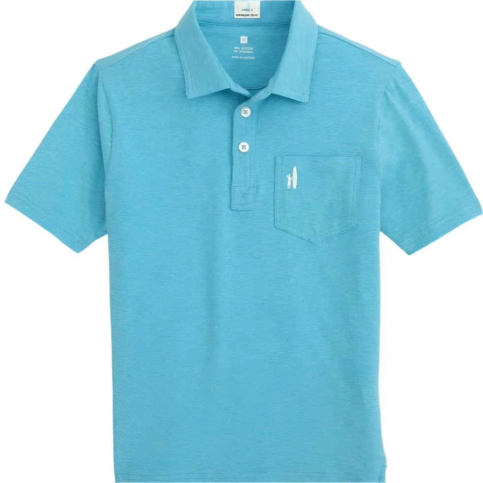 Johnnie-O Kids' Heathered Polo - Yacht
