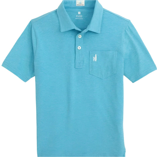 Johnnie-O Kids' Heathered Polo - Yacht