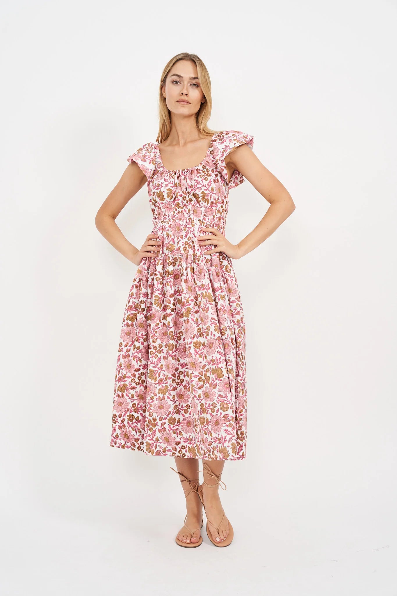 Marea Jane Dress - Shell Orsay Floral