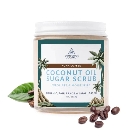 Conscious Coconut Sugar Scrub - Kona Coffee