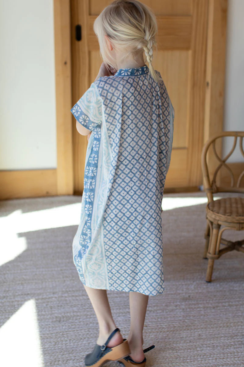 Emerson Fry - Little Fry Caftan - Daughter's Blue Organic