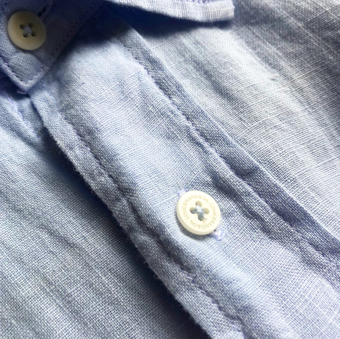 Love Brand - Men's Sky Blue Abaco Linen Shirt