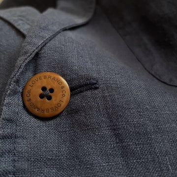 Love Brand - Navy Blue Linen Blazer