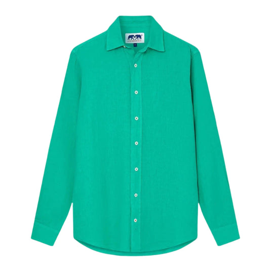 Love Brand - Men's Silicon Green Abaco Linen Shirt
