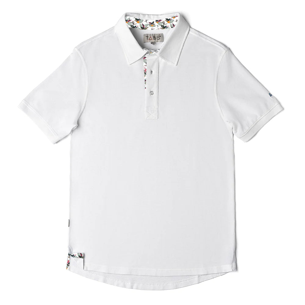 Men's Cotton Polo - Roof White