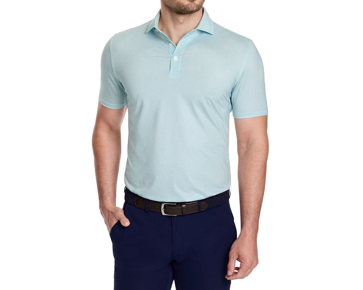 Holderness & Bourne - The Davenport Shirt: Abaco & Lavender