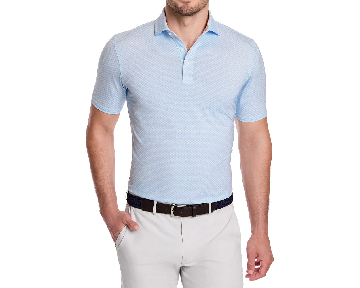 Holderness & Bourne - The Dalton Shirt: White & Skye