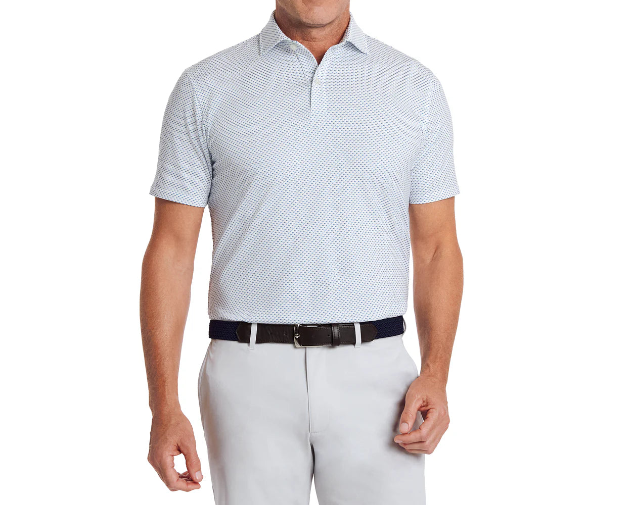 Holderness & Bourne - The Starmount Shirt: White & Marlin Blue